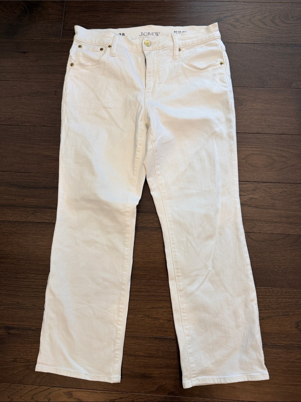 J. Crew Mid-rise Cropped Kickout Jean in 2003 Super Stretch Size 28 - C1-508